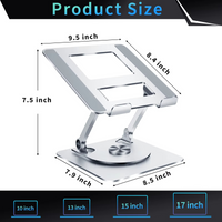 Supporto ergonomico regolabile a 360° per PC portatile